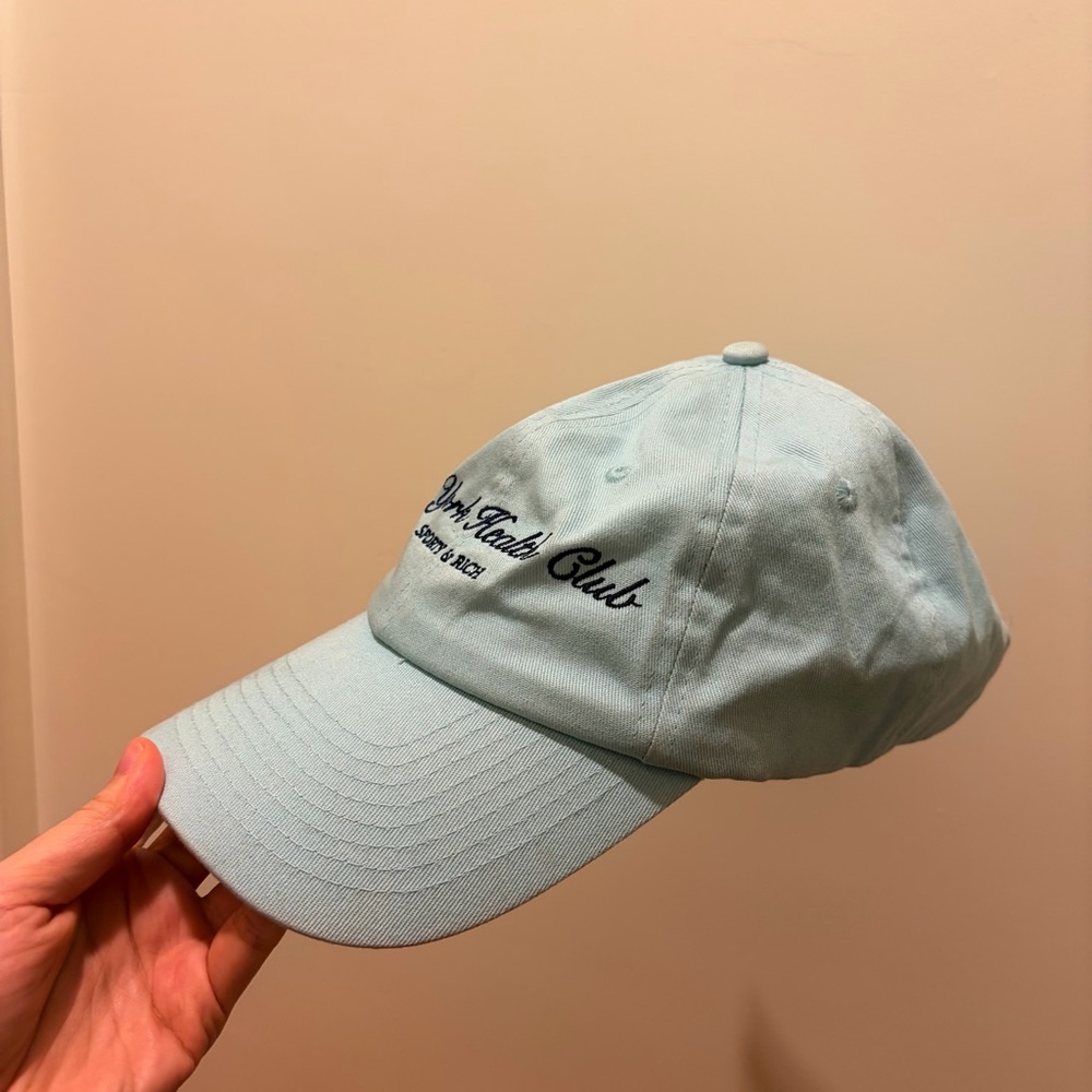 Sporty & Rich - NY Health Club Hat (H2O/Navy) - Picture 3 of 5